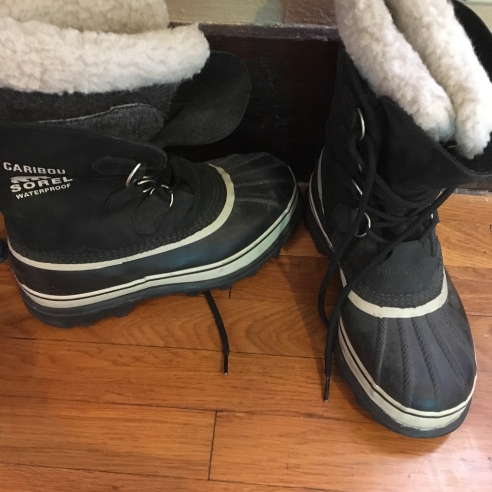 Sorry Caribou Black Boot Size 9